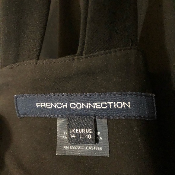 French Connection Black Flared Dress Size 10 - Picture 4 of 4